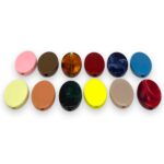 Conta Oval Achatado 16x24mm Acrílico – 20 Gramas