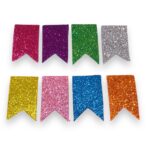 Aplique Eva Bandeira C/ Glitter - 12 Unds