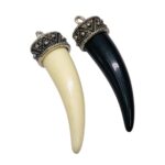 Pingente Chifre 49mm C/ Terminal - Und