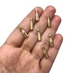 Pingente Garrafa 19mm Dourado - Und - Imagem 2