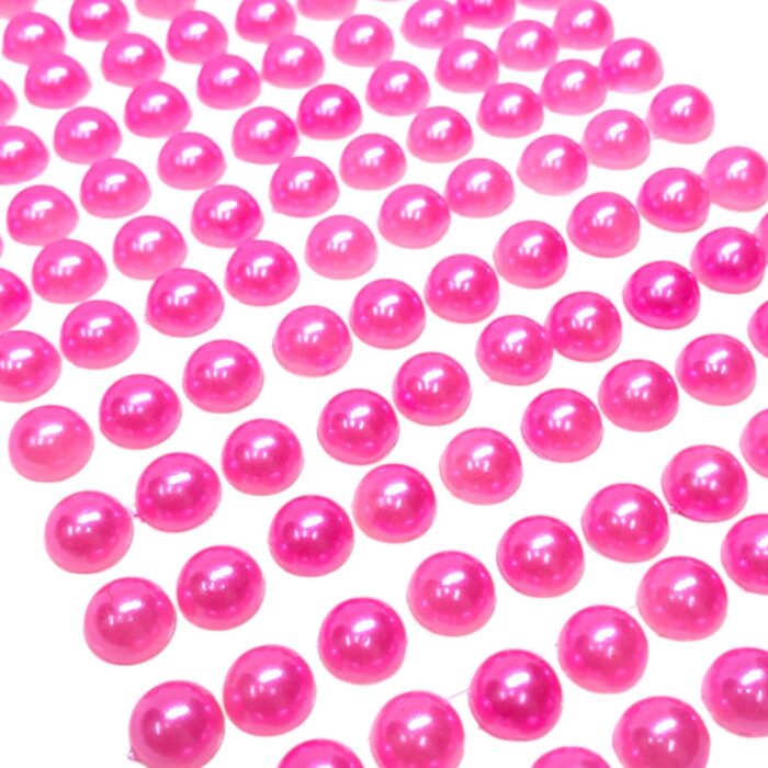 Cartela Meia Perola 8mm Rosa - Und - Imagem 2