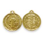 Pingente São Bento 39mm Dourado - Und