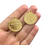 Pingente Santo 47mm Dourado - Und - Imagem 2