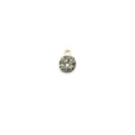 Pingente Ponto de Luz 8mm C/Strass Dourado Exclusivo - Und