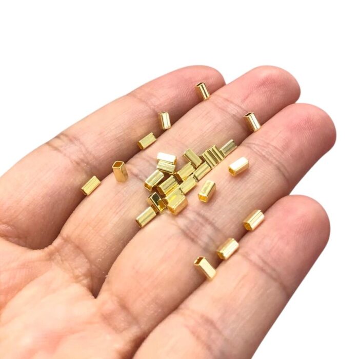 Tubo Quadrado 3x4 Dourado Exclusivo - Und - Imagem 2