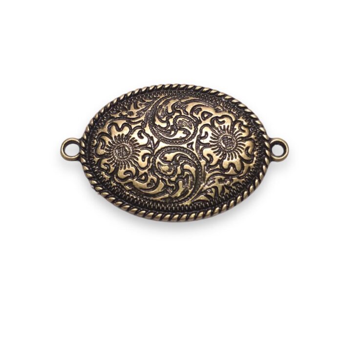 Entremeio Boho Chic Oval 37x59mm Ouro Velho - Und - Imagem 1