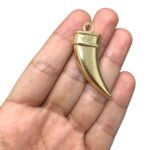 Pingente Dente Boho Chic 49mm Dourado – Und - Imagem 2