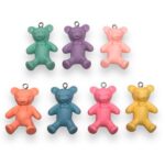 Pingente Infantil Urso 34mm Resina - Und