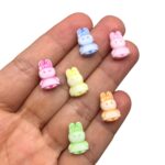 Conta Infantil Coelho 15mm Acrílico - 20 Gramas - Imagem 2