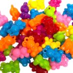 Pingente Infantil Ursinho 20mm Acrílico - 20 Gramas