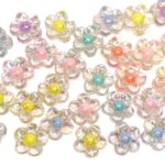 Conta Infantil Flor 13mm Acrílico – 20 Gramas