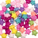 Conta Estrela 10mm Acrílico - 20 Gramas