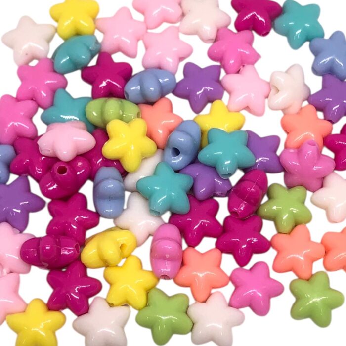 Conta Estrela 10mm Acrílico - 20 Gramas - Imagem 1