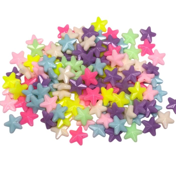 Conta Estrela 10mm Acrílico - 20 Gramas - Imagem 1