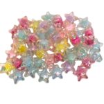 Conta Infantil Estrela 11mm Acrílico Irizado  - 20 Gramas