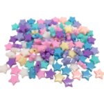 Conta Infantil Estrela 9mm Acrílico - 20 Gramas