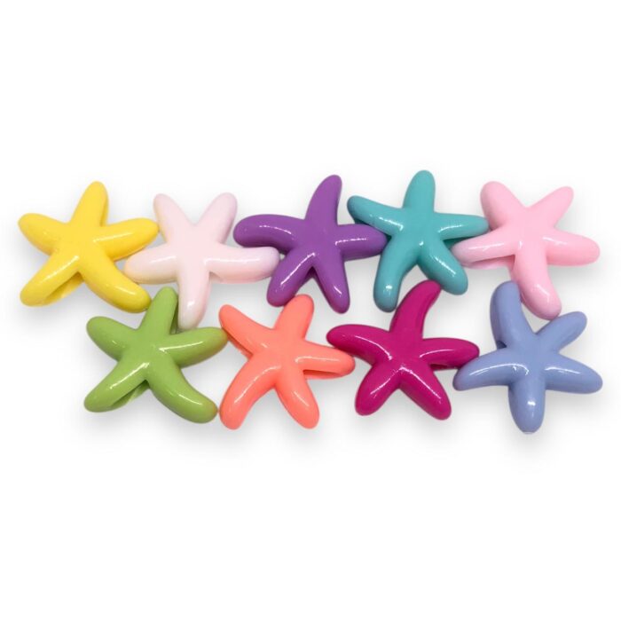 Conta Infantil Estrela Do Mar 20mm Acrílico - 20 Gramas - Imagem 1