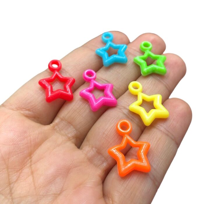 Pingente Infantil Estrela 20mm Acrílico - 20 Gramas - Imagem 3