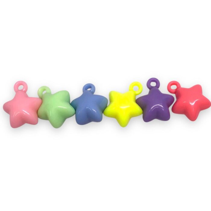 Pingente Infantil Estrela 21mm Acrílico – 20 Gramas - Imagem 1