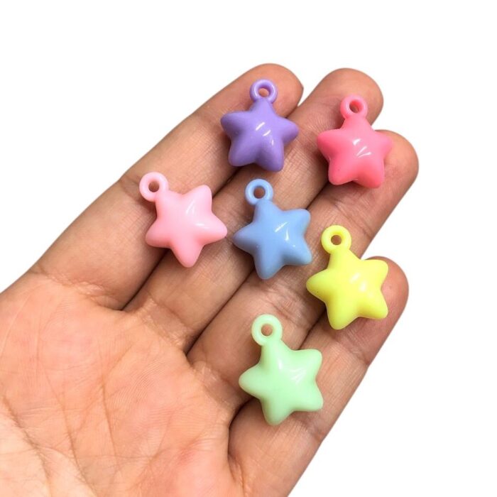 Pingente Infantil Estrela 21mm Acrílico – 20 Gramas - Imagem 2