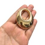 Pingente 47mm Oval Dourado - Und - Imagem 2