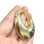 Pingente 47mm Oval Dourado - Und - Imagem 3