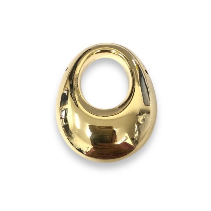 Pingente 47mm Oval Dourado - Und - Imagem 1