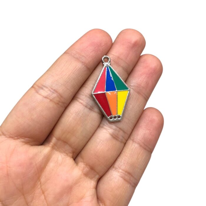 Pingente Balão Junino 34mm Níquel - Und - Imagem 2
