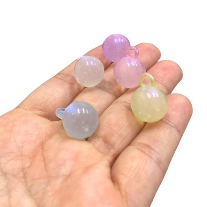 Pingente Infantil Bola 20mm Acrílico Irizado - 20 Gramas - Imagem 3