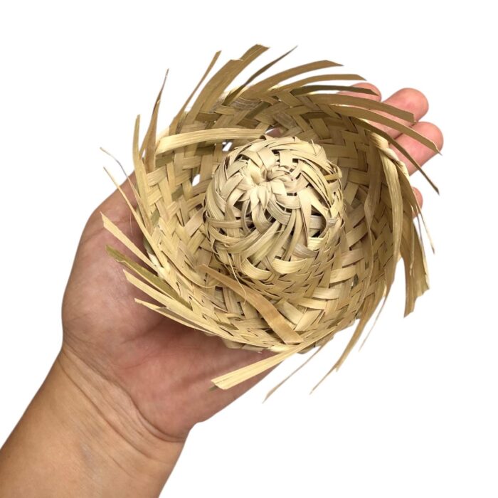 Mini Chapéu De Palha 8cm Natural - Und - Imagem 2