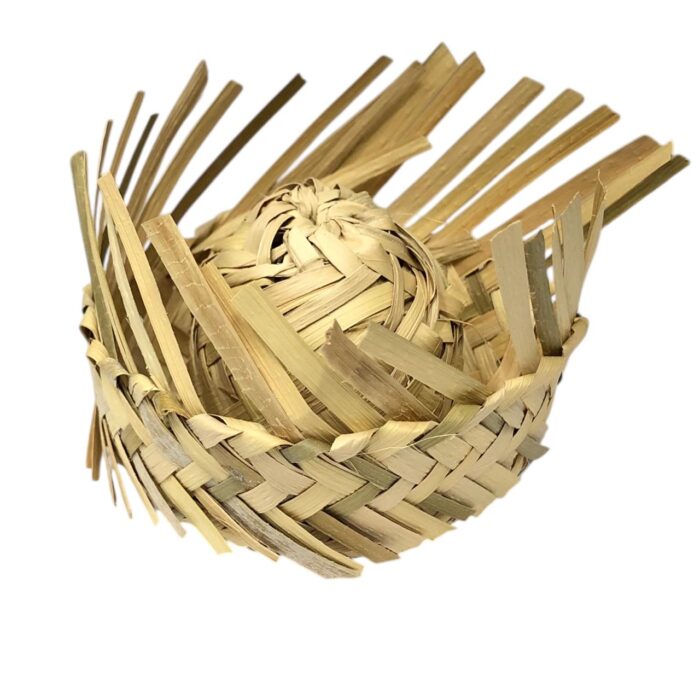 Mini Chapéu De Palha 8cm Natural - Und - Imagem 1