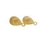 Base Brinco Gota 10x14mm Dourado - Par