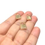 Pingente Cadeado 18mm Dourado – Und - Imagem 3