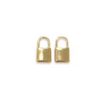Pingente Cadeado 18mm Dourado – Und