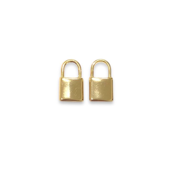 Pingente Cadeado 18mm Dourado – Und - Imagem 1