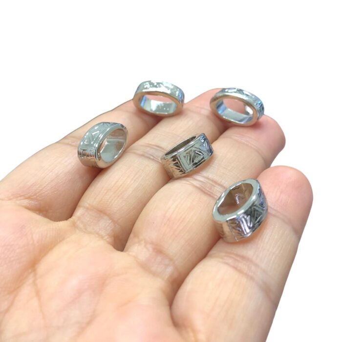 Entremeio Oval Trabalhado 6x15mm Níquel - Und - Imagem 3
