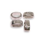 Entremeio Oval Trabalhado 6x15mm Níquel - Und