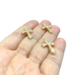 Pingente Cruz 24mm Dourado – Und - Imagem 3