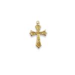 Pingente Cruz 24mm Dourado – Und