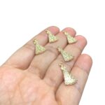 Pingente Nossa Senhora Aprecida 20mm Dourado - Und - Imagem 3