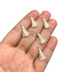 Pingente Nossa Senhora Aprecida 20mm Dourado - Und - Imagem 2