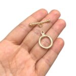 Fecho Pau Trabalhado 26mm Dourado - Und - Imagem 2