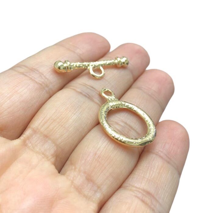 Fecho Pau Trabalhado 26mm Dourado - Und - Imagem 3