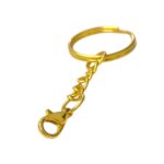 Argola P/ Chaveiro 25mm C/Corrente Dourado - 10 Unds - Imagem 3