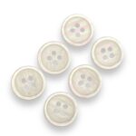 Botão Poliéster 13mm C/4 Furos - 10 Unds