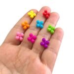 Conta Infantil Flor Bolinha 10mm Plástico - 20 Gramas - Imagem 2