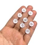 Botão Poliéster 11mm C/4 Furos – 10 Unds - Imagem 2