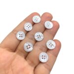Botão Poliéster 11mm C/4 Furos – 10 Unds - Imagem 3