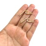Entremeio Onda 37mm Dourado - Und - Imagem 2