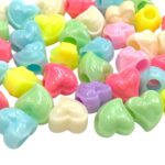 Conta Infantil Coração 12mm Acrílico – 20 Gramas
